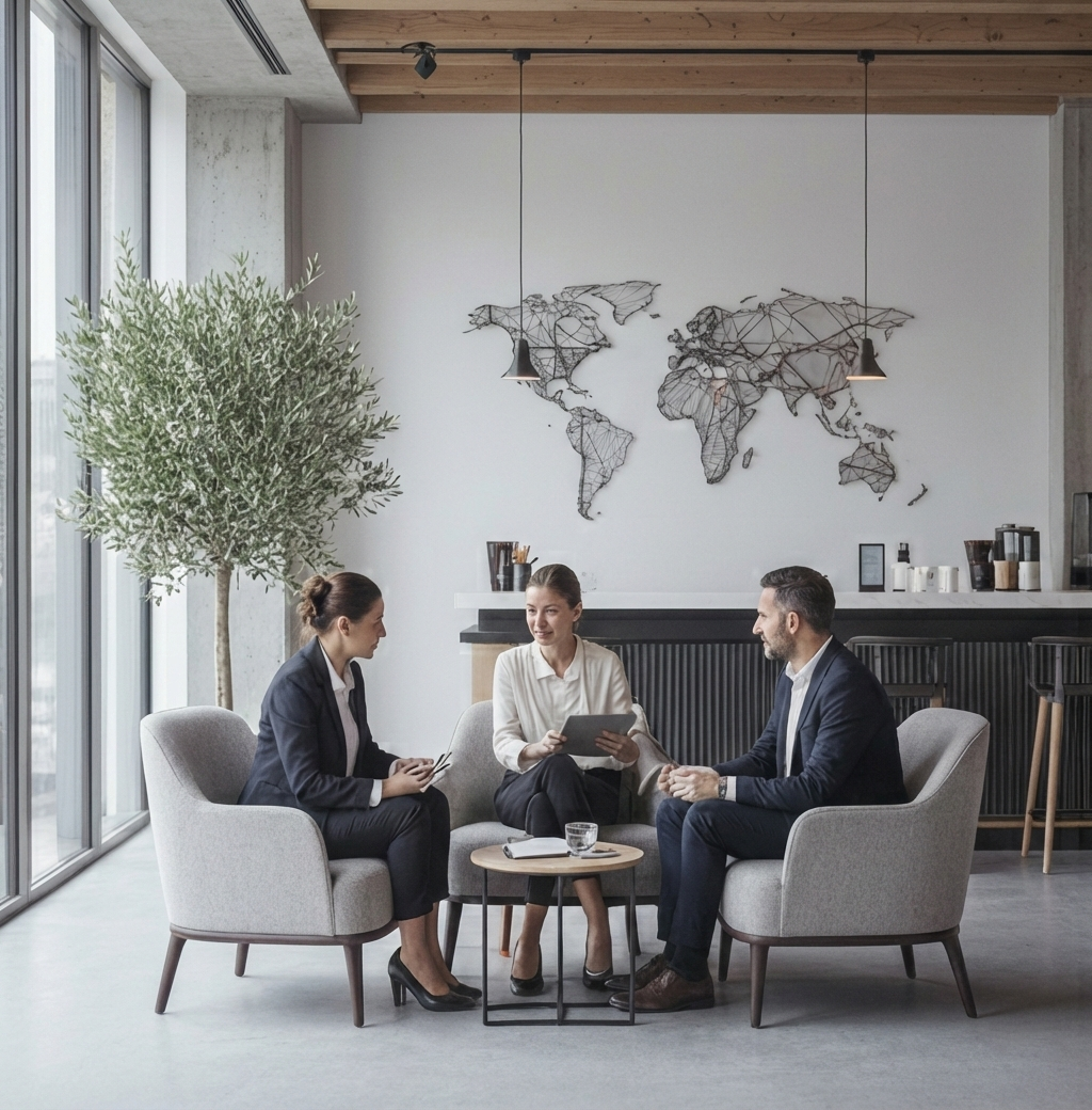 Professional team collaboration